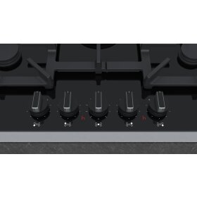 neff t27ta69n0d, n 90, gas hob, 75 cm, glass ceramic, black