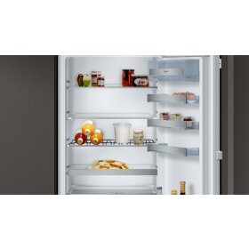 neff ki6863fe0, n 70, built-in fridge-freezer with bottom freezer compartment, 177.2 x 55.8 cm, flat hinge