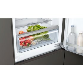 neff ki6863fe0, n 70, built-in fridge-freezer with bottom freezer compartment, 177.2 x 55.8 cm, flat hinge