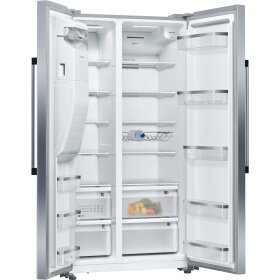 neff ka3923ie0, n 70, american side by side fridge freezer, 178.7 x 90.8 cm, stainless steel with antifingerprint