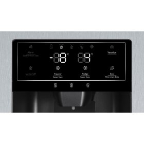 neff ka3923ie0, n 70, american side by side fridge freezer, 178.7 x 90.8 cm, stainless steel with antifingerprint