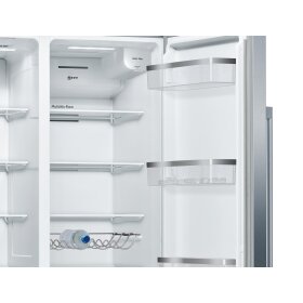 neff ka3923ie0, n 70, american side by side fridge freezer, 178.7 x 90.8 cm, stainless steel with antifingerprint