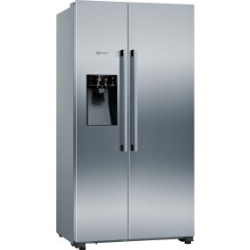 neff ka3923ie0, n 70, american side by side fridge freezer, 178.7 x 90.8 cm, stainless steel with antifingerprint