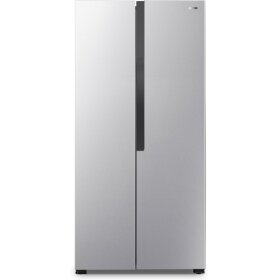Side-by-side refrigerators without ice dispenser