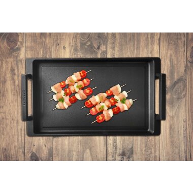 Eurolux Guss-Teppanyaki-Platte mit Griffe 41 x 24 x 2,5 cm  Induktion