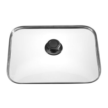 Eurolux Safety glass lid including lid knob 32 x 25 cm