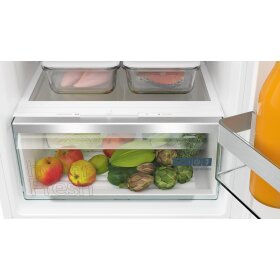 Siemens KI87VVFE1, iQ300, Einbau-Kühl-Gefrier-Kombination mit Gefrierbereich unten, 177.2 x 54.1 cm, Flachscharnier