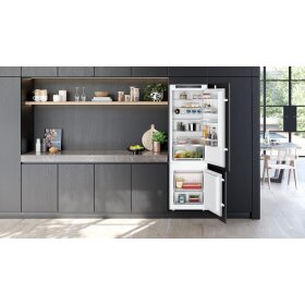 Siemens KI87VVSE0, iQ300, built-in fridge-freezer combination with bottom freezer area, 177.2 x 54.1 cm, drag hinge