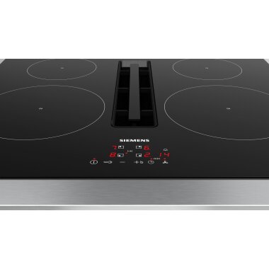 Siemens eh611be15e, iQ300, Hob with extractor hood (induction), 60 cm, Frameless surface-mounted