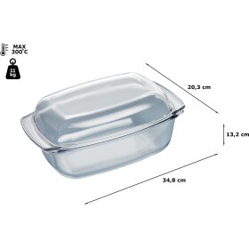 Bosch HEZ915003, roasting pan, 132 x 203 x 348 mm