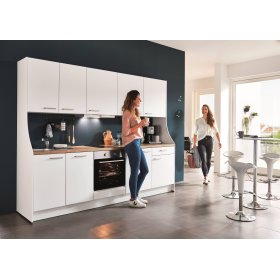 Küchenzeile mit E-Geräten 270cm (2732mm) Kompakt 24h Küche nobilia el