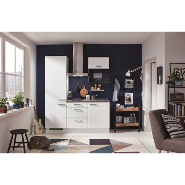 Büroküche mit E-Geräten 180cm 24h Küche nobilia elements