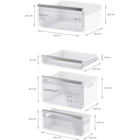 Bosch KIV86VSE0, Serie 4, Einbau-Kühl-Gefrier-Kombination mit Gefrierbereich unten, 177.2 x 54.1 cm, Schleppscharnier