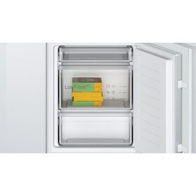 Bosch KIV86VSE0, Serie 4, Einbau-Kühl-Gefrier-Kombination mit Gefrierbereich unten, 177.2 x 54.1 cm, Schleppscharnier