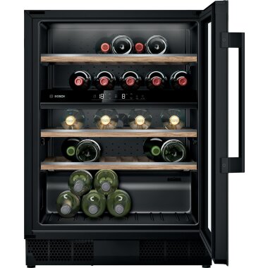 Bosch kuw21ahg0, series 6, wine refrigerator with glass door, 82 x 60 cm