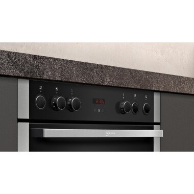 neff e1acd2an0, n 30, built-in stove, 60 x 60 cm, stainless steel