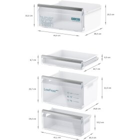 Siemens KI86VVFE0, iQ300, built-in fridge-freezer combination with bottom freezer area, 177.2 x 54.1 cm, flat hinge