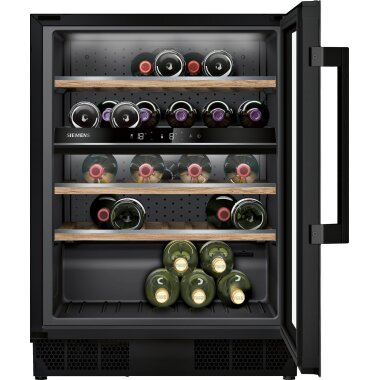 Siemens KU21WAHG0, iQ500, built-in wine refrigerator, 82...