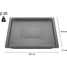 Constructa CZ11CB10E0, baking tray, 30 x 455 x 375 mm, gray